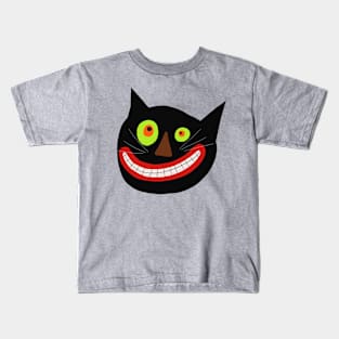 Halloween Crazy Cat Kids T-Shirt